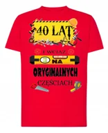 Koszulki męskie - Koszulka T-Shirt na 40 Urodziny Prezent 40LAT XXL - miniaturka - grafika 1
