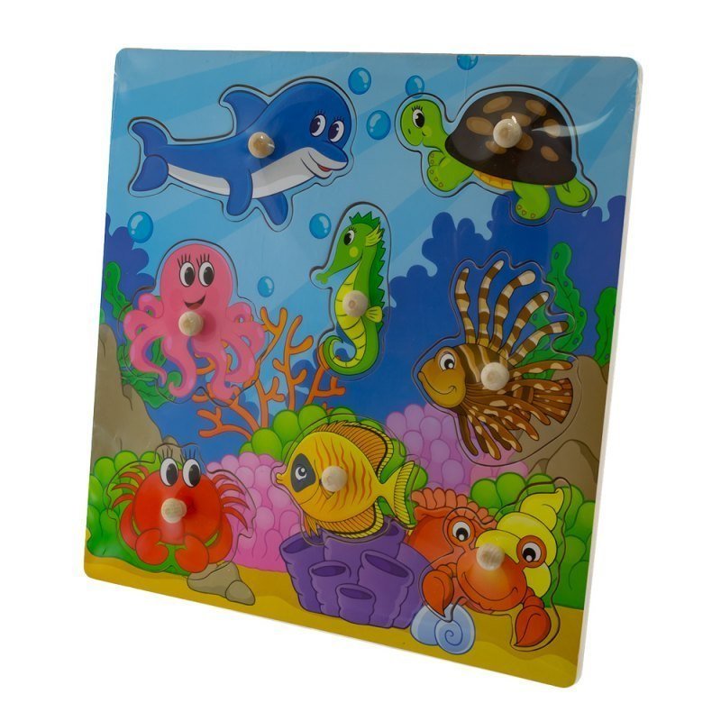 DREWNIANE PUZZLE DLA DZIECI
