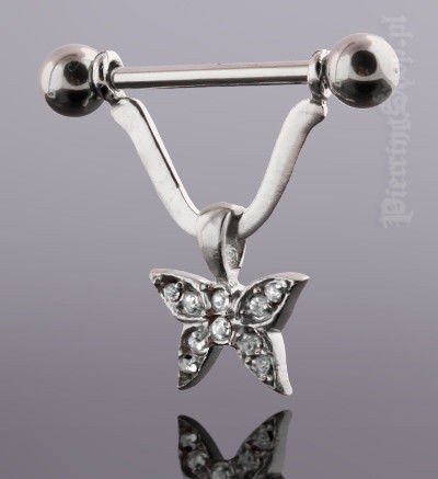 Kolczyk Do Sutka Sztanga Gwiazda Cr