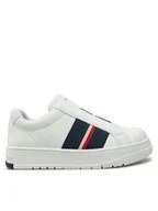 Buty dla chłopców - Tommy Hilfiger Sneakersy Low Cut Sneaker T3X9-33858-1355 M Biały - miniaturka - grafika 1