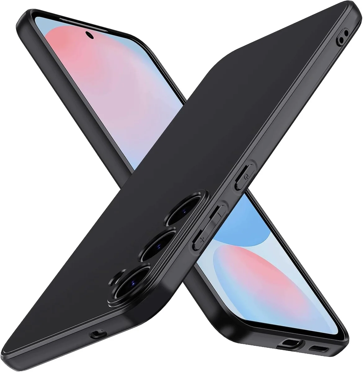 ETUI TELEFON SILIKONOWE JEDNA SZTUKA CZARNE ETUI OCHRONNE MATOWE