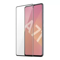 Szkła hartowane na telefon - Zabezpieczenie ekranu ze szkła hartowanego do telefonu Samsung Galaxy A71 9H Czarny Contour - miniaturka - grafika 1