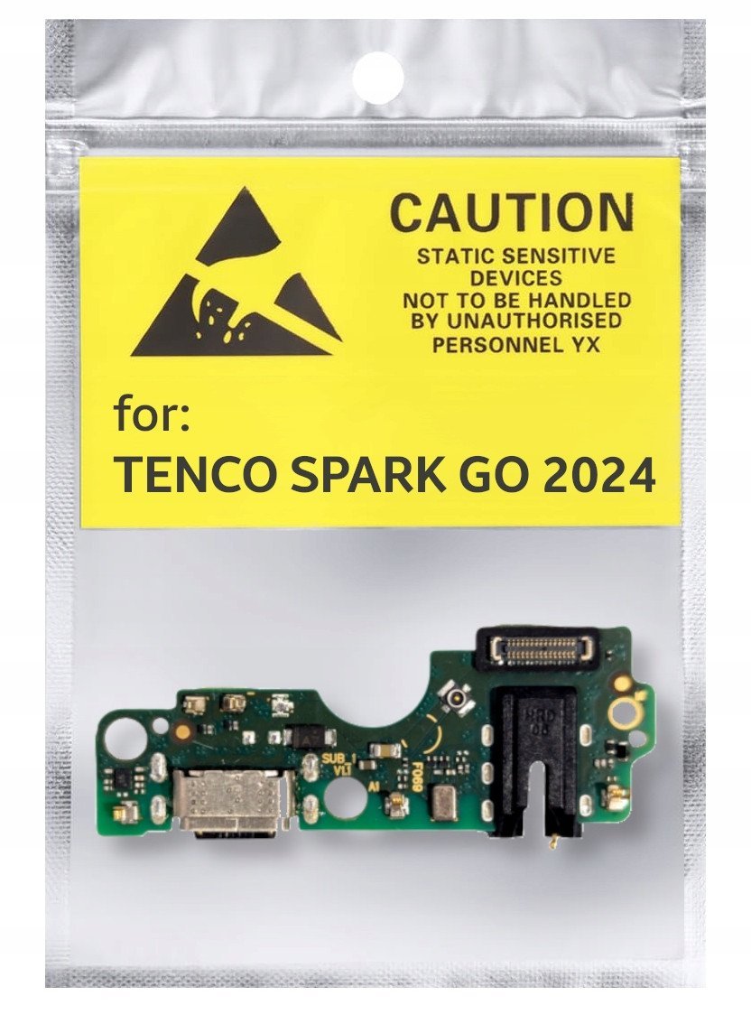 Oryginał Płytka Gniazdo Ładowania USB Do Tecno Spark Go 2024 BG6 5904858345908
