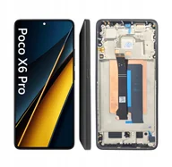 Części serwisowe do telefonów - WYŚWIETLACZ EKRAN LCD SZYBKA DOTYK DO XIAOMI POCO X6 PRO OLED RAMKA CZARNY - miniaturka - grafika 1