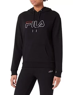 FILA Damska bluza z kapturem, czarna, S, czarny, S - Bluzy damskie - miniaturka - grafika 1
