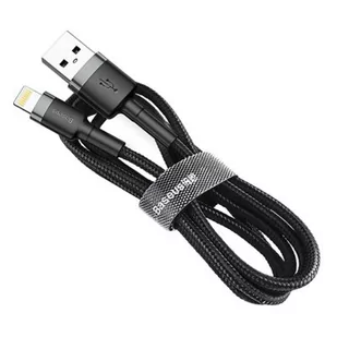 Baseus CAFULE LIGHTNING CABLE 200CM GREY/BLACK - Kable USB - miniaturka - grafika 1