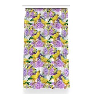 Zasłona przelotki Żółte papugi do sypialni 150x260, Fabricsy - Zasłony - miniaturka - grafika 1