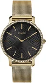 Zegarki damskie - Zegarek Timex TW2V52300 Transcend 34mm Stainless Steel Bracelet - miniaturka - grafika 1