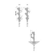 Lampy sufitowe - Reflektor LED Duo Spot 2 x 3 W aluminium 3 000 K - miniaturka - grafika 1