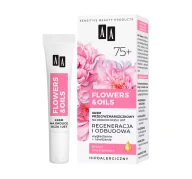 Kremy do twarzy - Flowers&Oils 75+ Odbudowa krem przeciwzmarszczkowy na okolice oczu i ust 15 ml - miniaturka - grafika 1