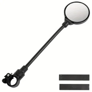 TEMU Regulowane Lusterko Rowerowe z Obrotowym Mechanizmem 360° i Szerokokątnym Obiektywem, Elastyczna Długa Ramiona dla Łatwej Instalacji, Pasuje do - Inne - miniaturka - grafika 1