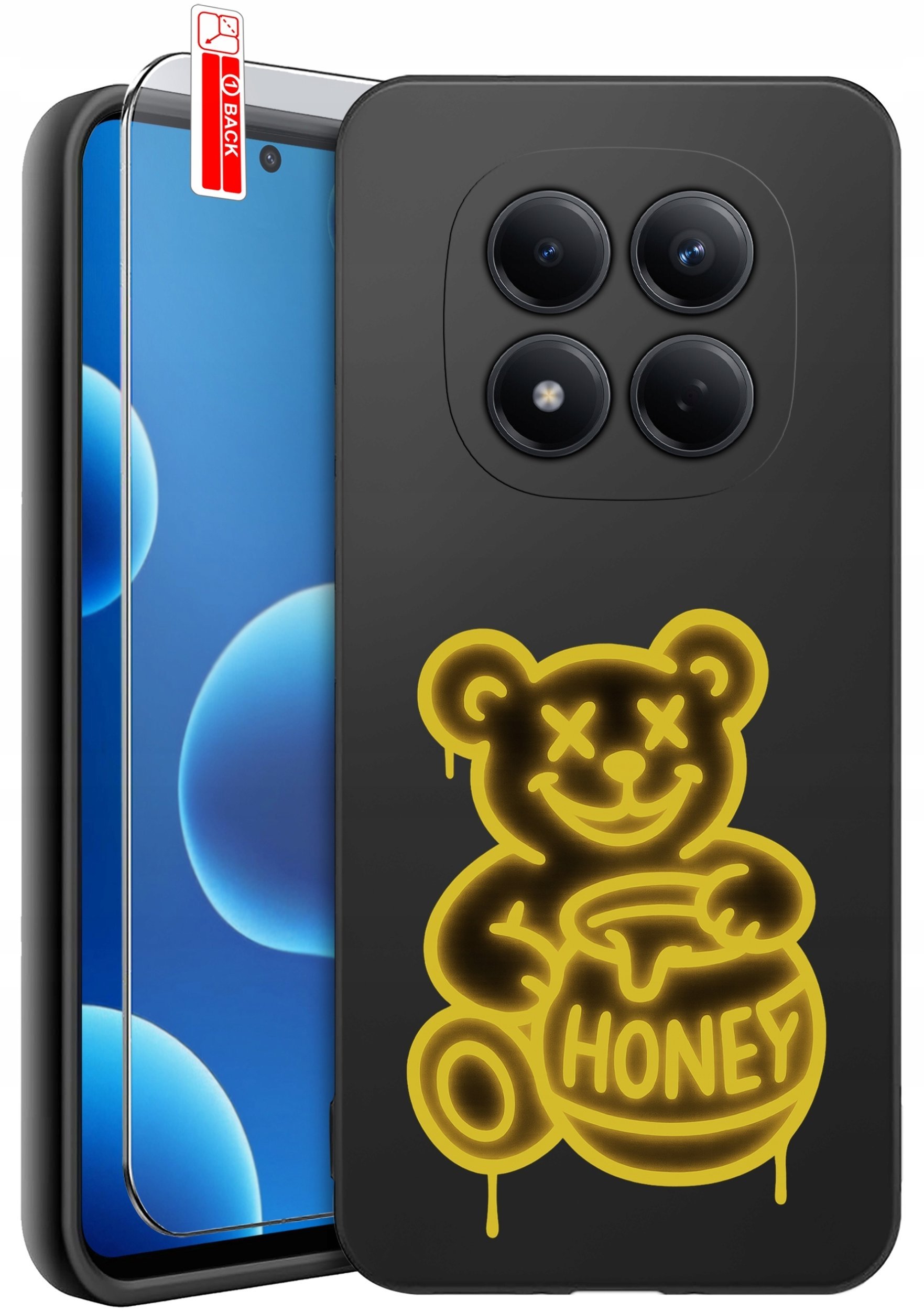 krainaGSM Etui Do Xiaomi Redmi Note 15 Pro 5G Wzory Silikonowe Matt Case + Szkło