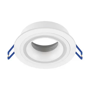 Okrągła lampa podtynkowa Indi C do przedpokoju biała - Lampy sufitowe - miniaturka - grafika 1