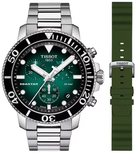 Zegarek Zegarek Tissot T120.417.11.091.01+T852.047.177 SEASTAR 1000 CHRONOGRAPH - Zegarki męskie - miniaturka - grafika 1