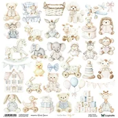 Scrapbooking - Papier do scrapbookingu 30x30 - ScrapAndMe - Baby 07 - arkusz do wycinania - miniaturka - grafika 1