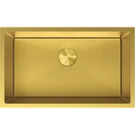 Zlewozmywaki - Mexen Trixo zlewozmywak stalowy 1-komorowy 750 x 440 mm, złoty HC - 6415751000-55HC - miniaturka - grafika 1