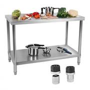 Royal Catering Stół roboczy ze stali nierdzewnej - 120 x 60 cm - RCAT-120/60-NW