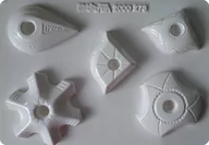 Akcesoria rzeźbiarskie - Forma do odlewów gipsu, świeczniki, 5 elementów - miniaturka - grafika 1