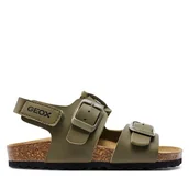 Buty dla chłopców - Sandały Geox J Ghita Boy J358LD 000BC C3009 M Khaki - miniaturka - grafika 1