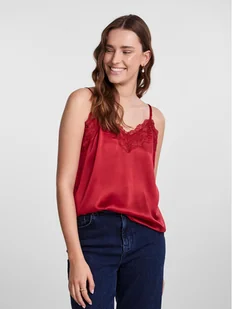 Pieces Piżama 17142952 Czerwony Regular Fit - Piżamy damskie - miniaturka - grafika 1