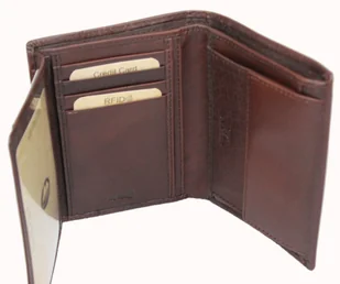 Portfel Męski Skórzany EL FORREST Skóra Bydlęca Duży Pionowy Bez Zapięcia Jedno Skrzydełko RFID 861 R 22 13,5 x 10 x 2,5 cm - Portfele - miniaturka - grafika 6
