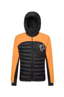 Kurtki męskie - Rock Experience REMJ08951-C924 WILD CAT HYBRID MAN JACKET MĘSKA kurtka 0208 CAVIAR+0615 PERSIMMON ORANGE XXL - miniaturka - grafika 1