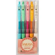 Długopisy - Zebra Sarasa Clip 0.5 MM ball point Pen, 5 Color Set (jj15  5 MK C) by Zebra JJ15-5C-MK - miniaturka - grafika 1
