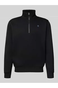 Bluza z kołnierzem zapinanym i wyhaftowanym logo - G-Star Raw - Bluzy męskie - miniaturka - grafika 1