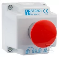 Akcesoria do oświetlenia - Spamel Kaseta sterownicza K1 z przyciskiem STOP SP22K104-1 ST22K104-1 - miniaturka - grafika 1