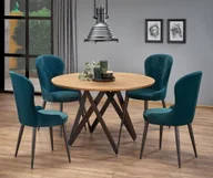 Stoły - Elior Stół okrągły loftowy Zordo - dąb - miniaturka - grafika 1