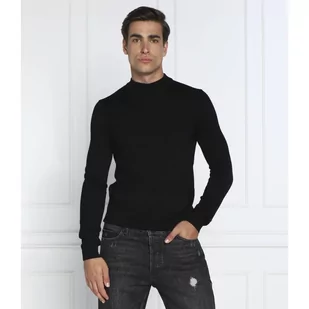 HUGO Wełniany sweter San Matteo | Regular Fit - Swetry męskie - miniaturka - grafika 1