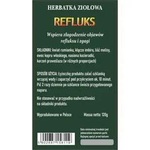 Proherbis Herbatka Refluks 120 g - Herbata - miniaturka - grafika 1