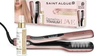 Saint Algue SAINT ALGUE Demeliss TITANIUM Love Edition Prostownica kolorowa Steam GOLD ROSE + zabieg odzywczy 100 ml Kera-PROTEIN - Prostownice i karbownice do włosów - miniaturka - grafika 1