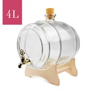 Domowy wyrób alkoholu - BECZUŁKA SZKLANA BEZBARWNA 4L - miniaturka - grafika 1