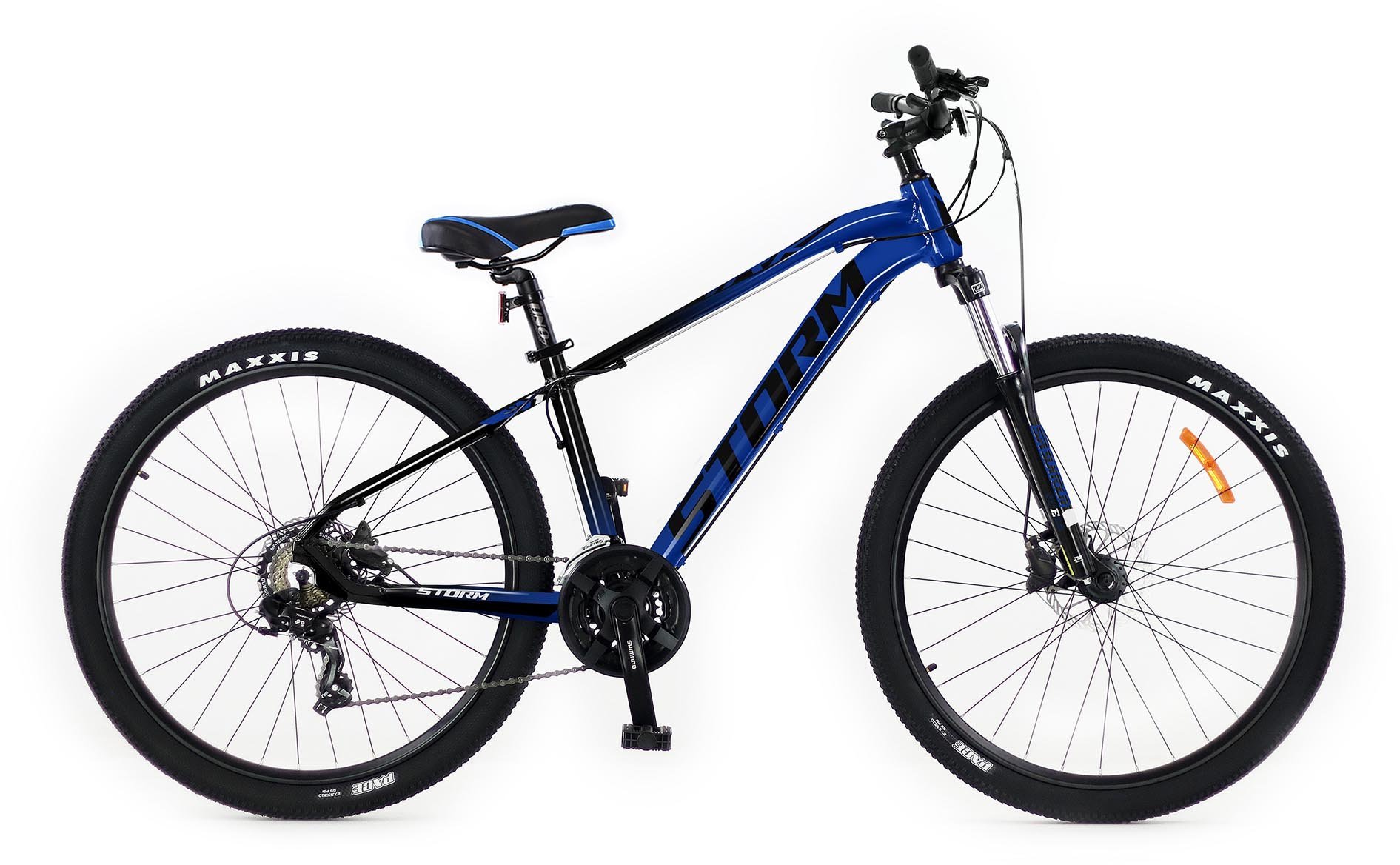 Storm Rower męski MTB Storm Shark 2.0 HD 27,5 cala 15 cali niebiesko-czarny 15