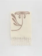 Czapki damskie - Reserved - Szalik z dodatkiem wełny - kremowy - miniaturka - grafika 1