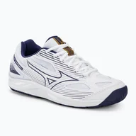Buty sportowe męskie - Buty do siatkówki Mizuno Cyclone Speed 4 white/blueribbon/mp gold - miniaturka - grafika 1