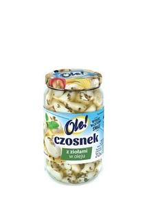 Ole! Czosnek z ziołami w oleju 212 ml - Pasztet i przetwory mięsne - miniaturka - grafika 1