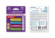 Ładowarki i akumulatory - Esperanza 2000mAh 4 szt AA Mix EZA108 (EZA108) - miniaturka - grafika 1