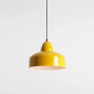 Lampy sufitowe - Kolorowa lampa wisząca, metalowa pojedyncza, Como Mustard  Aldex) - miniaturka - grafika 1