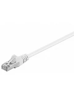 Wentronic CAT 5 FTP; CAT 5e Netzwerkkabel; 2 X RJ45 wtyczka foliengeschirmt [SC], biały 4040849934933 - Kable miedziane - miniaturka - grafika 1