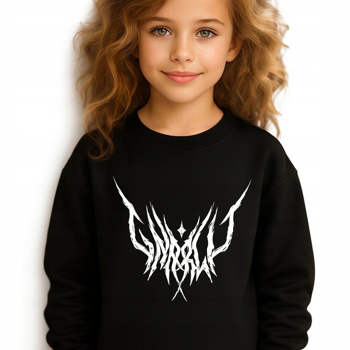 Bluza Dziecięca Czarna KATSEYE LOGO Muzyka K-pop Idolki Prezent - 104 cm Wz