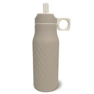 Nuuroo silikonowy bidon ze słomką dla niemowlaka ISA Cobblestone 400 ml - Bidony dla dzieci - miniaturka - grafika 1