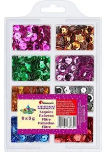 Cekiny 8 metalicznych kolorów 3g 30785 - Dekoratorstwo - miniaturka - grafika 2