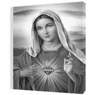 Ikony i obrazy sakralne - Obraz religijny na płótnie Serce Maryi - miniaturka - grafika 1