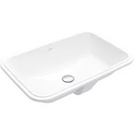 Umywalki - Villeroy & Boch Architectura umywalka 56x36 cm podblatowa prostokątna Weiss Alpin 5A776101 - miniaturka - grafika 1