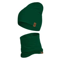 Czapki dla dzieci - Czapka Dziecięca Wiosenna Jesienna Komin Komplet Bawełna Dla Dzieci 48-56 - miniaturka - grafika 1