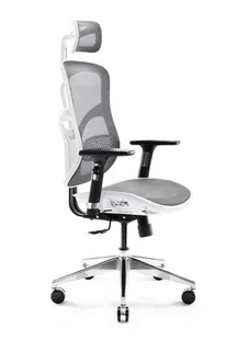 Diablo Chairs V-Basic biało-szary - Fotele gamingowe - miniaturka - grafika 2