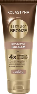 Kolastyna Luxury Bronze Brązujący balsam- Jasna karnacja 200ml - Samoopalacze - miniaturka - grafika 1