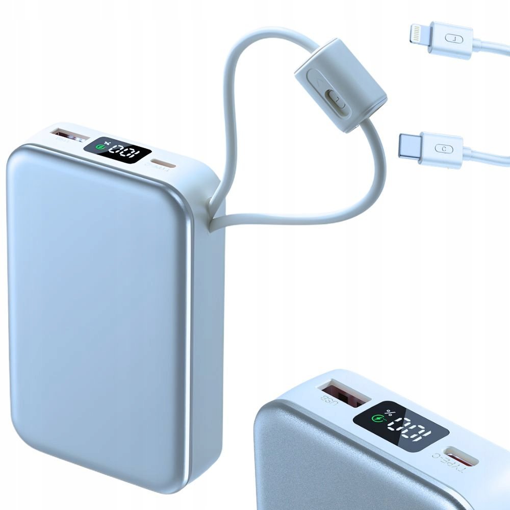 POWERBANK SZYBKIE ŁADOWANIE 20000MAH QUICK CHARGE 3.0 USB-C LIGHTNING 22,5W